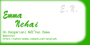 emma nehai business card